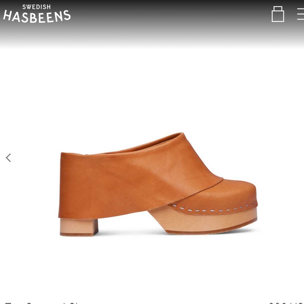 Swedish Hasbeens Top Covered Clog Size 37 Never worn, with box